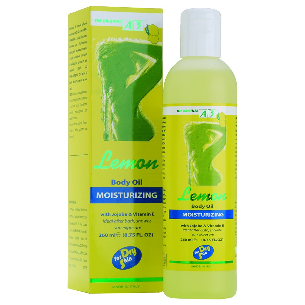 A3 Lemon Body Oil Moisturizing 260 ml.
