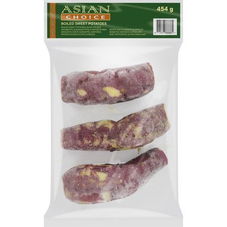 (Root Vegetable Frozen) ASIAN CHOICE Sweet Potatoes Boiled - Box 32 x 454 g (ARF)