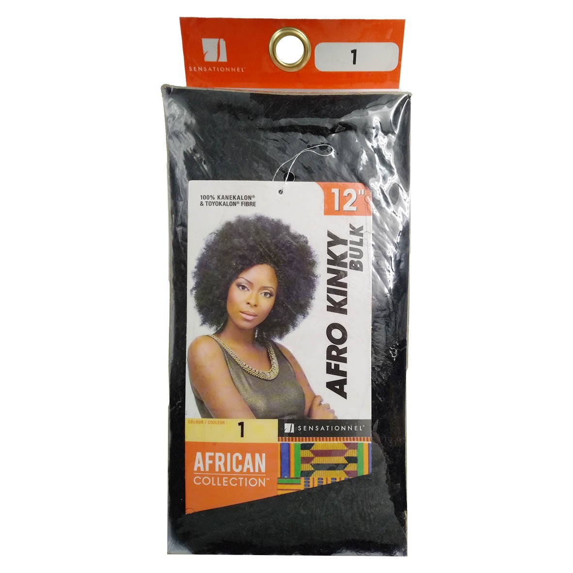 African Collection Afro Kinky Bulk 12'' Colour 1.