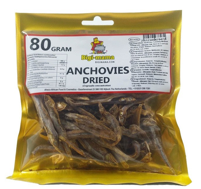 (Fish Dried) Anchovy Dried - Bigi Mama Box 20 x 80 gr.