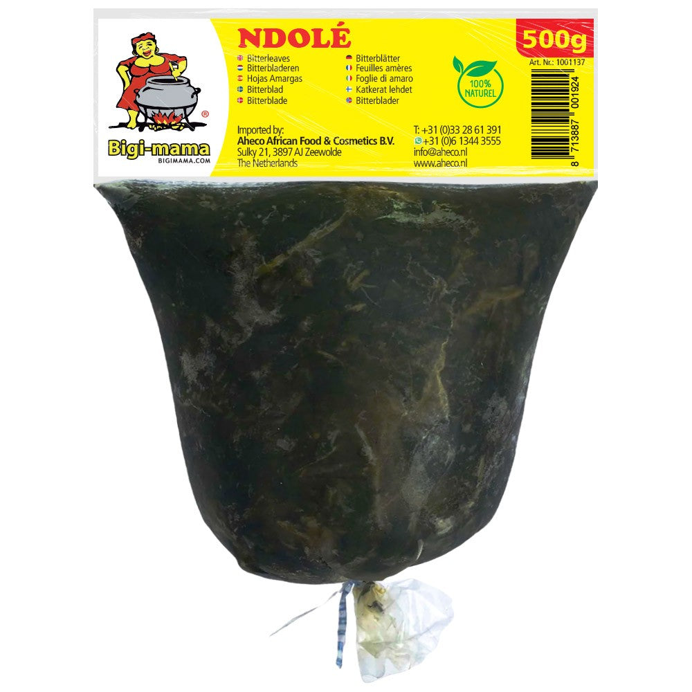 (Frozen Vegetable Keaves) Bitterleaf Ndole - Cameroon Bigi Mama - Box 20 x 500 gr.