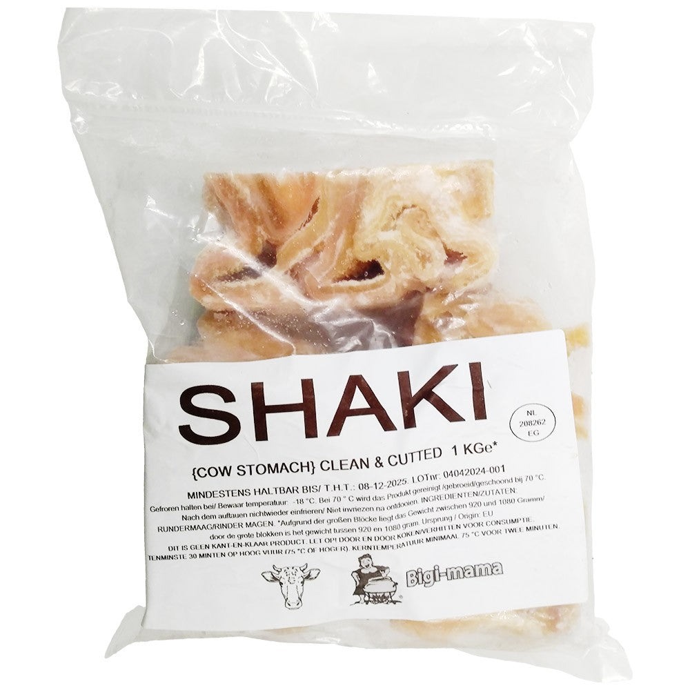 (Froazen Cow Tripe) Cow Stomach Shaki, Cut - 1 kg.