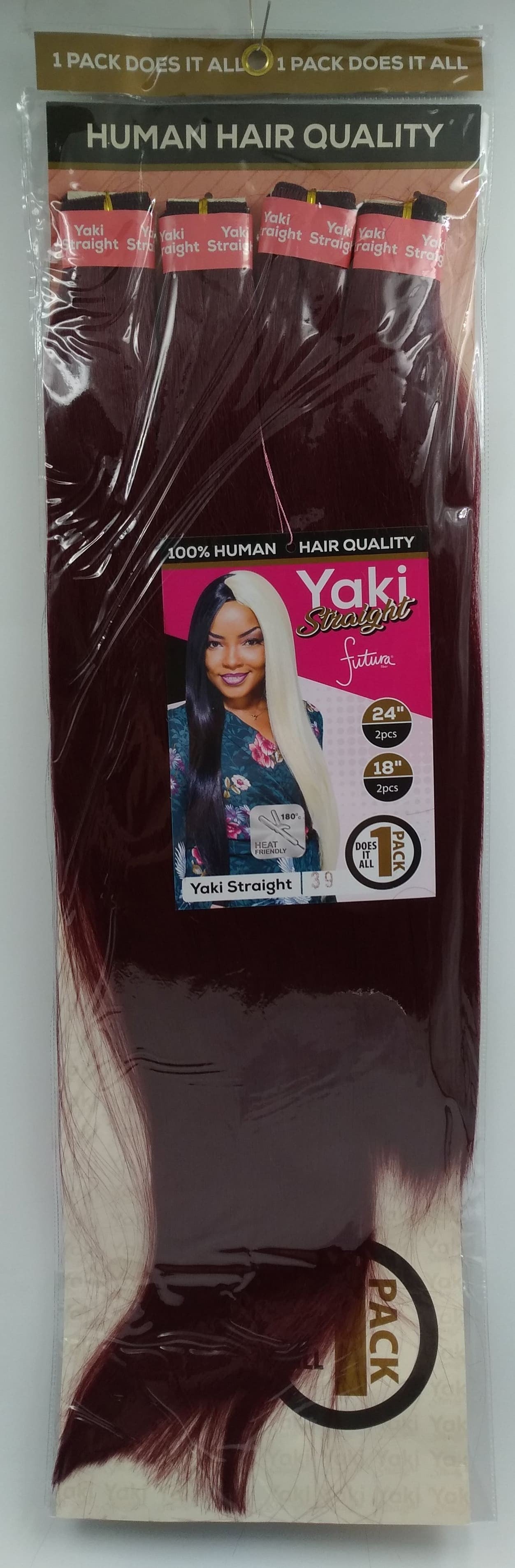 Darling Yaki Straight Human Hair Quality 18/24'' T1/39.