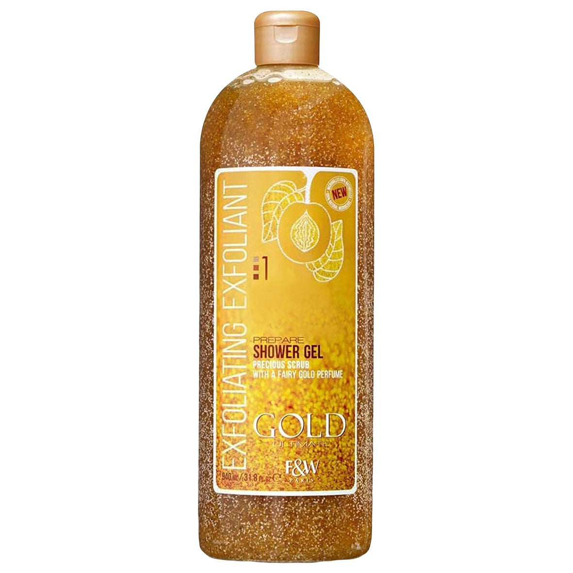 (Shower Gel) Fair & White Gold NR1 Exfoliating Shower Gel - 940 ml.