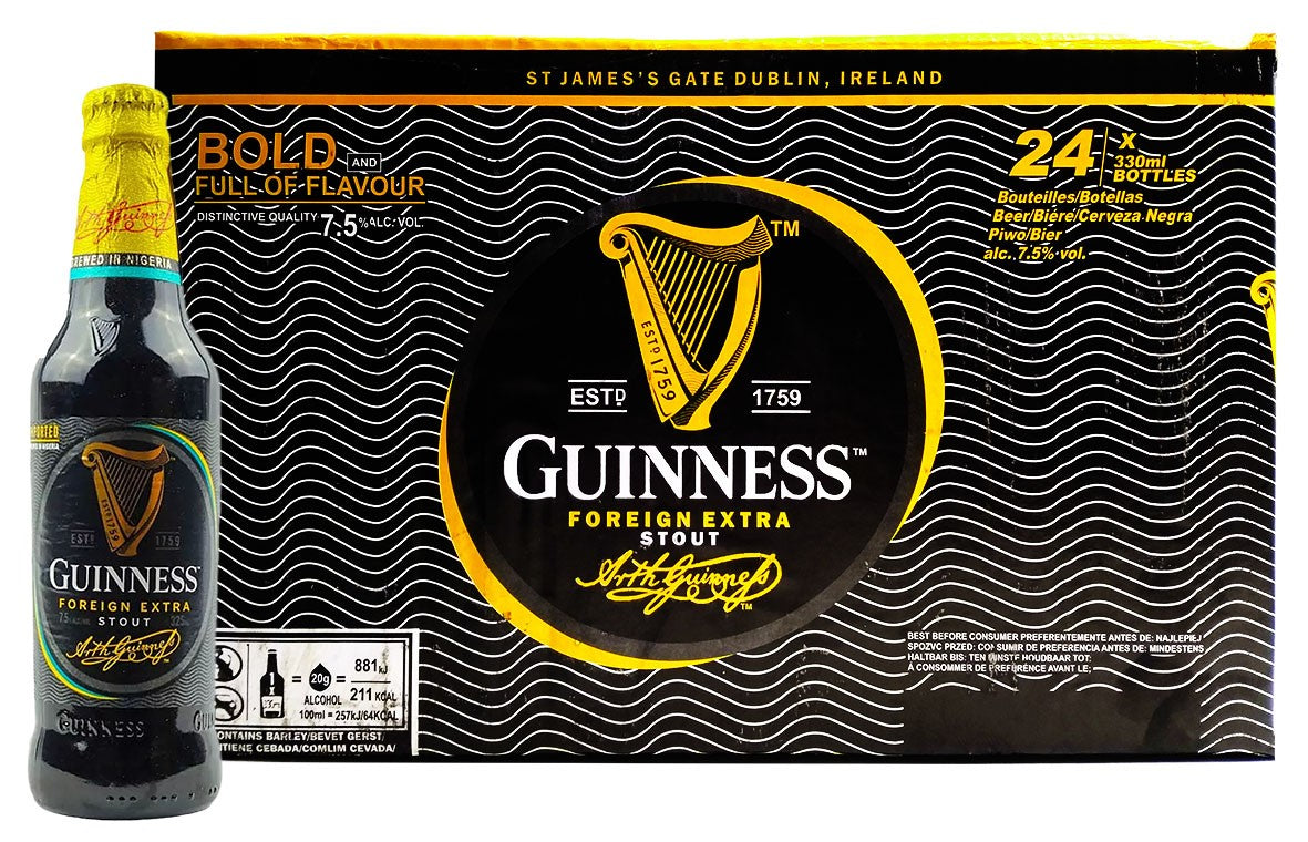 (Beverage Drink Nigeria) Guinness Export Stout Nigerian 7.5 % 24 x 325 ml.