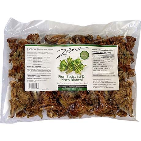 (Dried Vegetable Flowers) Hibiscus Flowers Sun-Dried White - 125 gr (AEF)