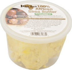 (Kuza Shea Butter) Kuza African Shea Butter Yellow Chunky 10 oz.