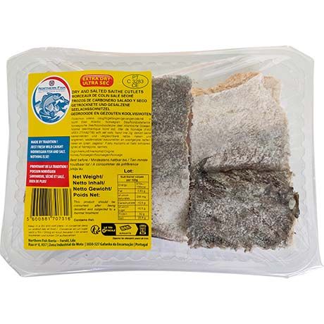 (Fish Died Salted) NORTHERN FISH Saith Colin Dried & Salted - Box 20 x 500 g (AEF)