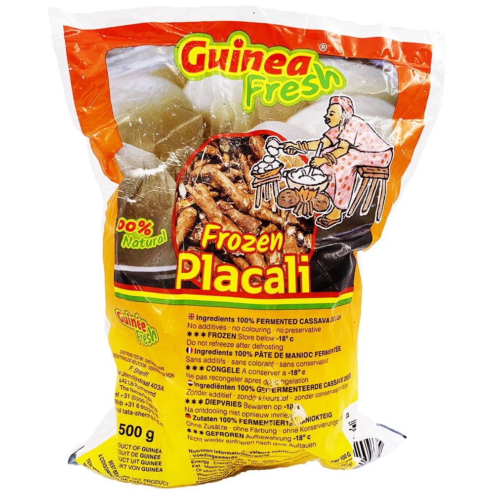 (Cassava Fufu Dough) Placali - Guinéa Frozen - Box 20 x 500 gr.