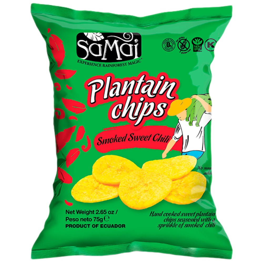 Plantain Chips Samai Smoked Sweet Chili (Box 15 x 75 gr.)