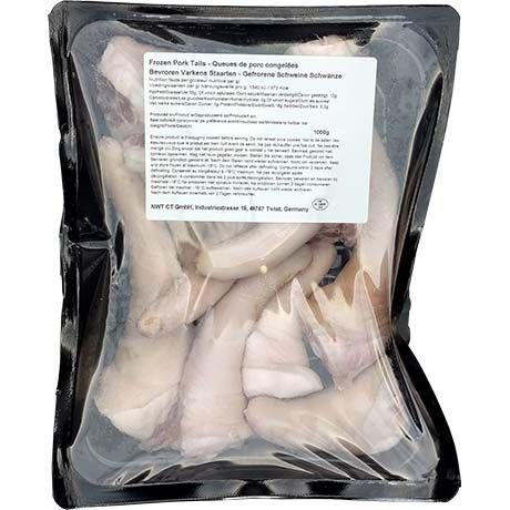 (Frozen Meat) Pork Tails - Carton 10 x 1 kg (AEF)