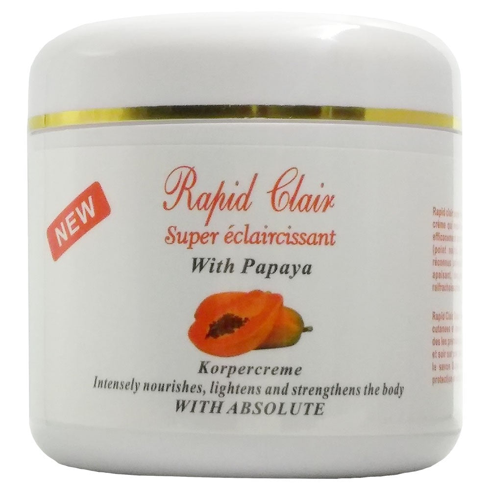 (Body Cream) Rapid Clair Super Éclaircissant with Papaya Cream 500 ml.