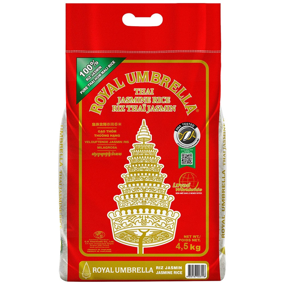 (Jasmine Rice) Thai Jasmine Perfumed Royal Umbrella - 4.54 kg. (AHCO)