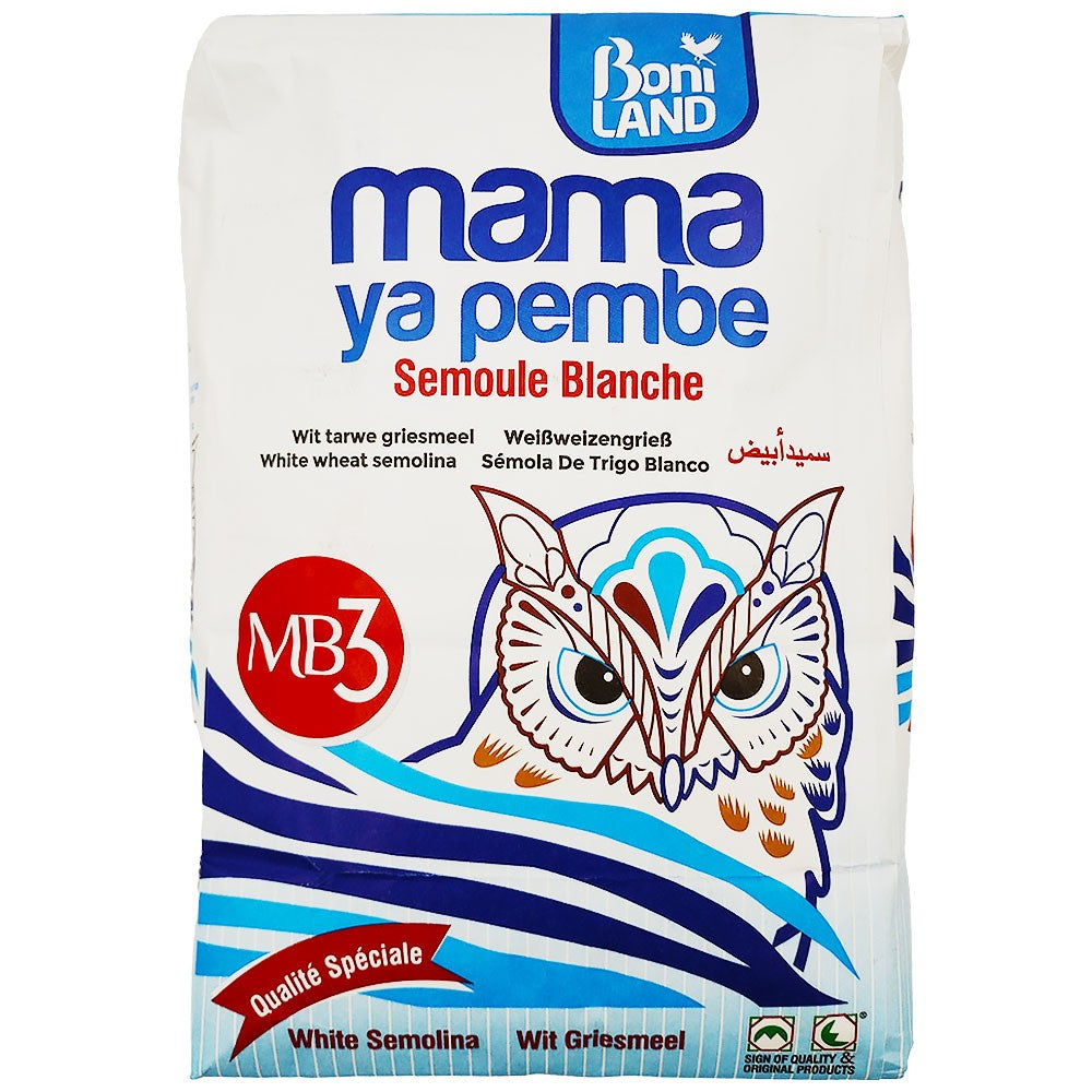 (Flour Semolina) Semolina White / Semoule Blanche Boniland 5 kg.