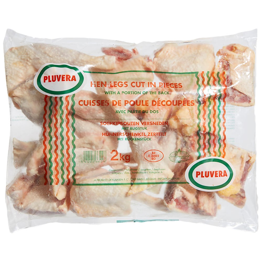 (Frozen Strong Chicken Legs Pieces) Strong Chicken Halal Pluvera - Pieces Osso Sosso Box 10 kg.