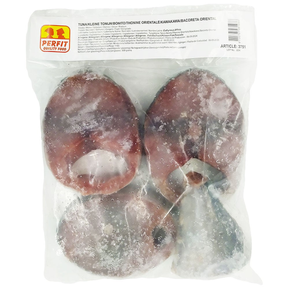 (Fish Steaks Frozen) Tuna Yellowfin Bonito Steaks Pkt 1 kg.