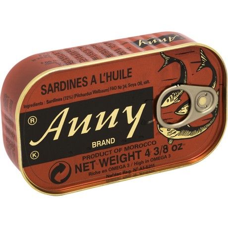 (Canned Seafood) ANNY  Sardine In Vegetable Oil - Carton 50 x 125 gr (AEF)