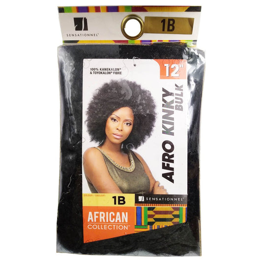 African Collection Afro Kinky Bulk 12'' Colour 1B.
