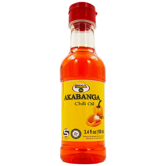 (Hot Chili Oil) Akabanga Pili-Pili Yellow Pepper Chili Oil  - Box 12 x 100 ml.  (AHCO)