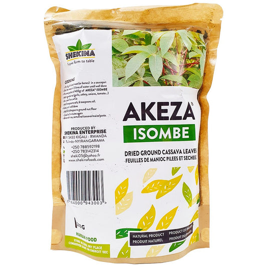 (Dried Ground Vegetable Leaves) Akeza Isombe - Dried Ground Cassava Leaves - 200 gr.(AHCO)