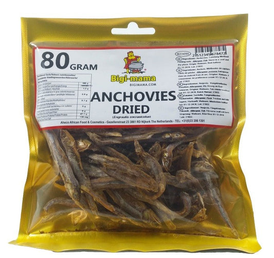 (Fish Dried) Anchovy Dried - Bigi Mama Box 20 x 80 gr.