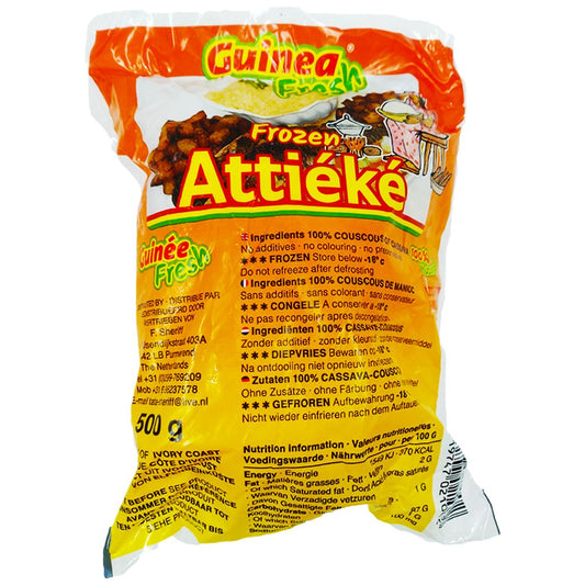 (African Couscous) Attieke Frozen Guinéa Pkt. 500 gr.