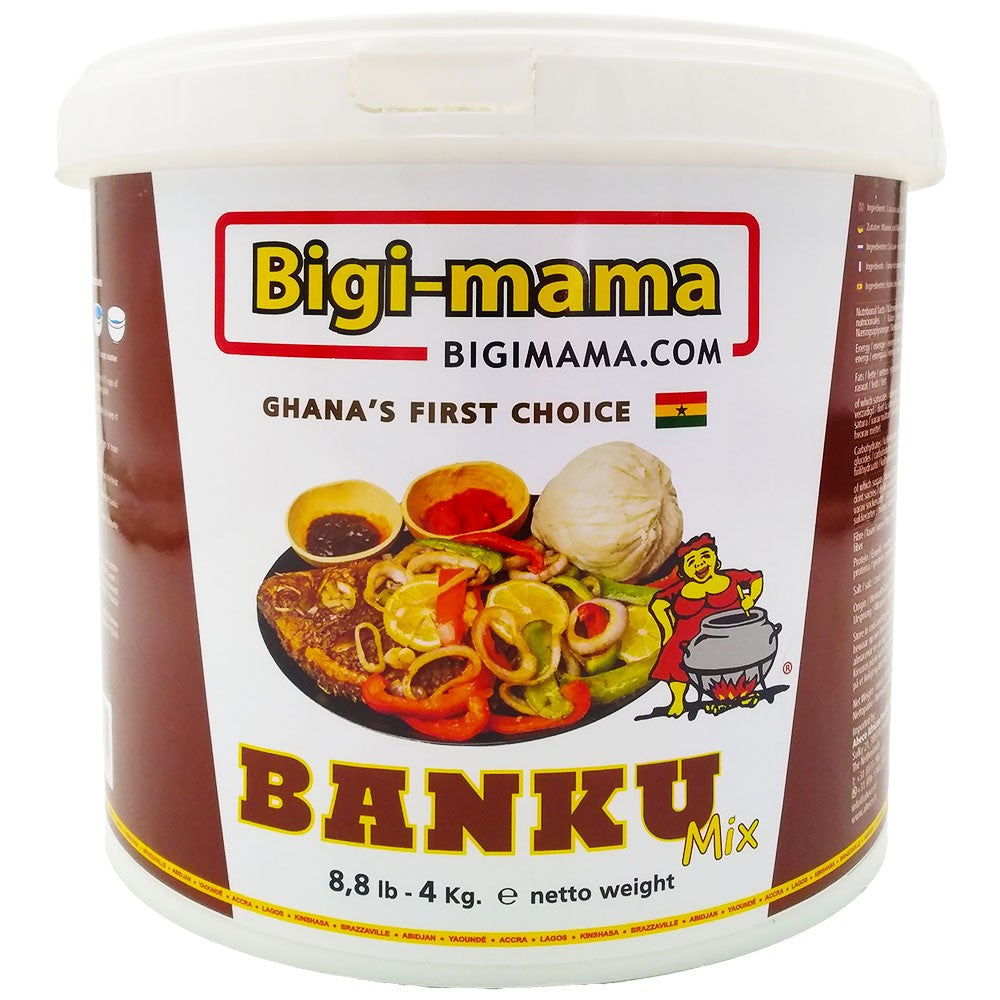 (Corn Dough Flour) Banku Mix - Ghana's First Choice Bucket 4 kg.