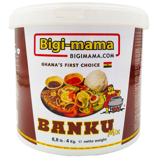(Corn Dough Flour) Banku Mix - Ghana's First Choice Bucket 4 kg.