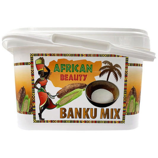 (Corn Dough Flour) Banku Mix African Beauty Bucket  4 kg.