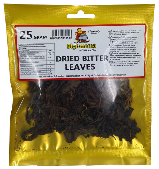 Bitter Leaf Dry Leaves - Box 10 x 25 gr