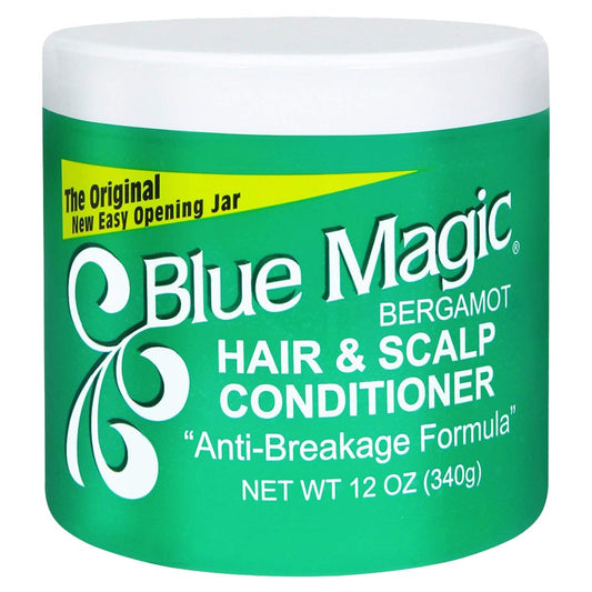 Blue Magic Bergamot Hair & Scalp Cond. - Green 12 oz.