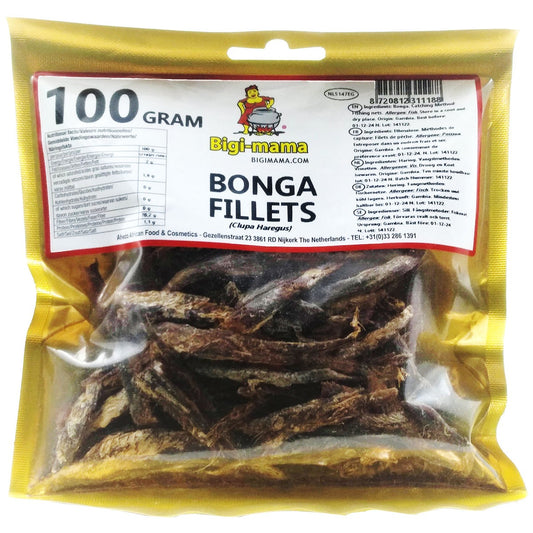 Bonga Fillet Smoked - Bigi Mama African Style Box 10 x  100 gr.