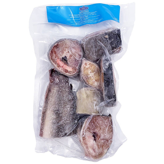 (Fish Steaks Frozen) Catfish Ngolo Black Steaks 100-300 gr. Ctn. 4 kg.