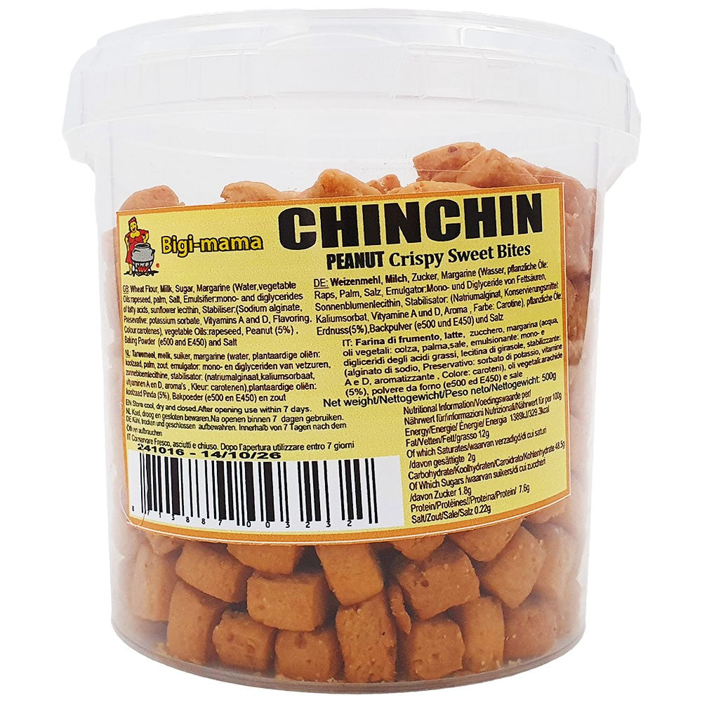 Chin Chin Peanut Biscuits Bucket - 500 gr.