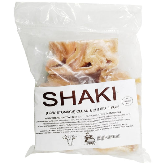 (Froazen Cow Tripe) Cow Stomach Shaki, Cut -  1 kg.
