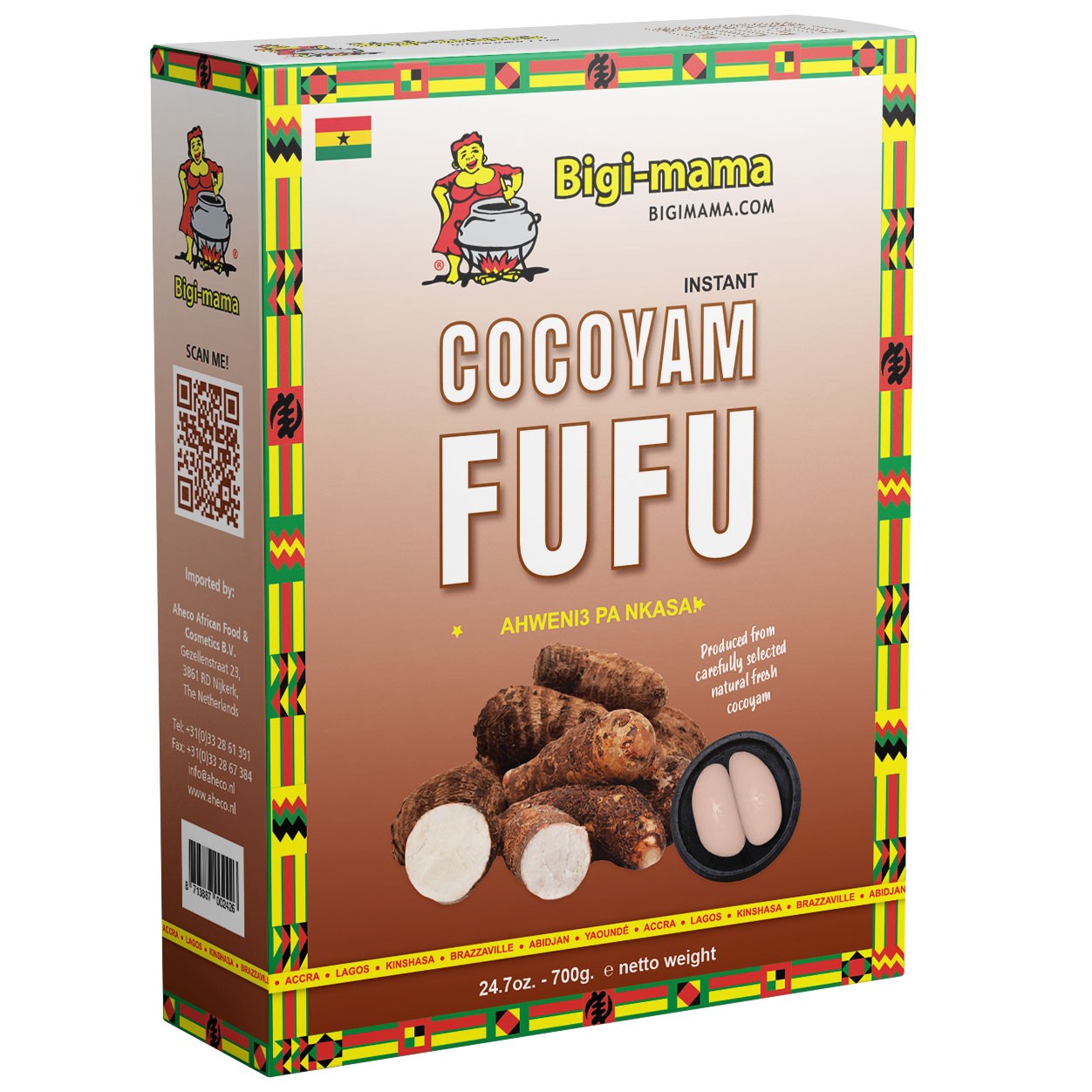 (Flour Cocoyam) Cocoyam Fufu Bigi Mama 700 gr.