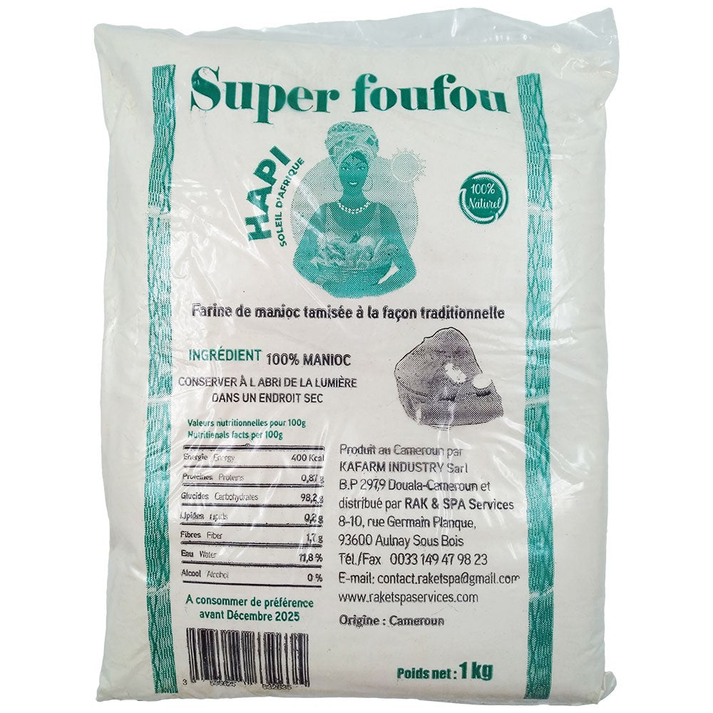 (Flour Cassava Fufu) Manioc Fufu Cameroon 1 kg.