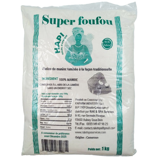 (Flour Cassava Fufu) Manioc Fufu Cameroon 1 kg.