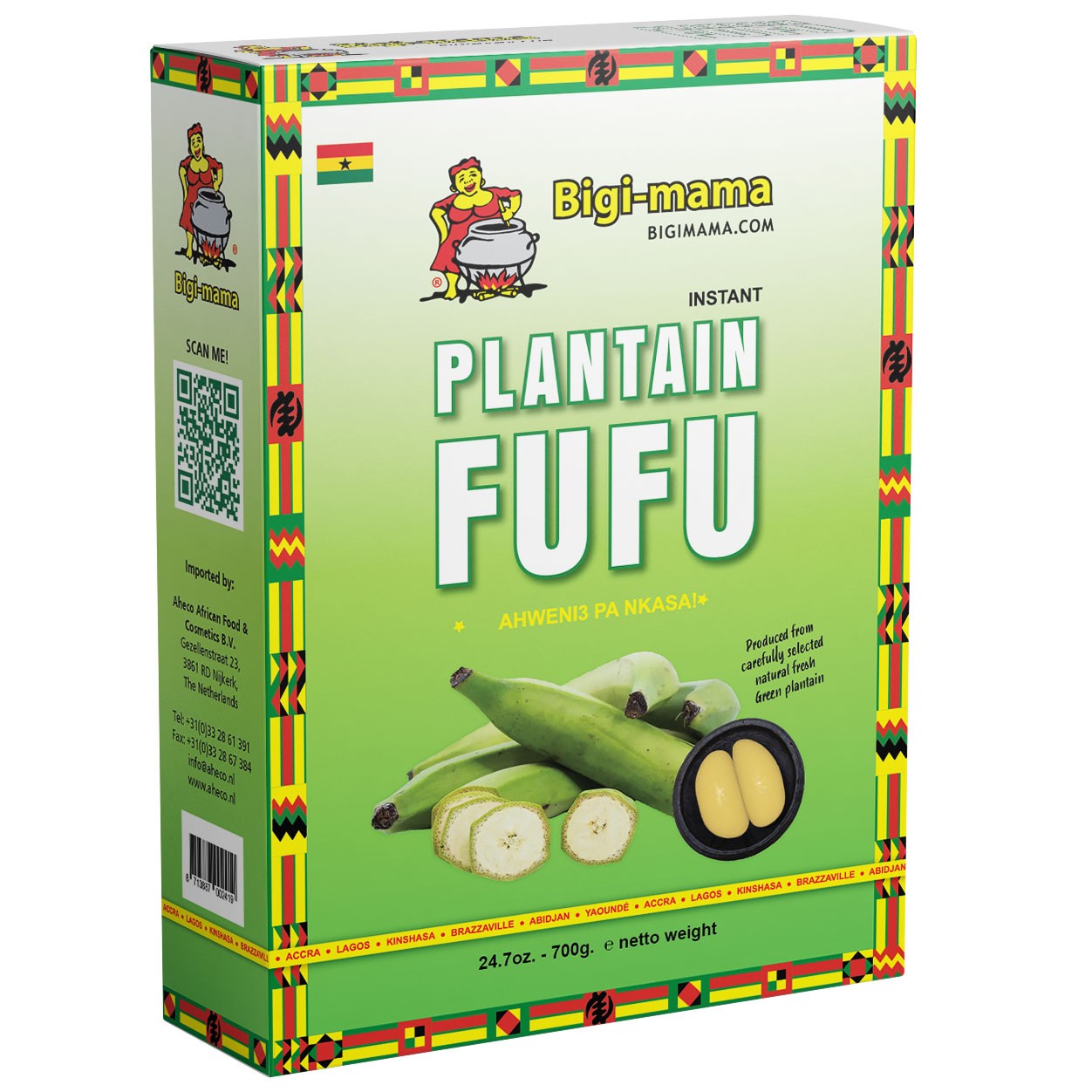(Flour Plantain Fufu) Plantain Fufu- Bigi Mama 700 gr.