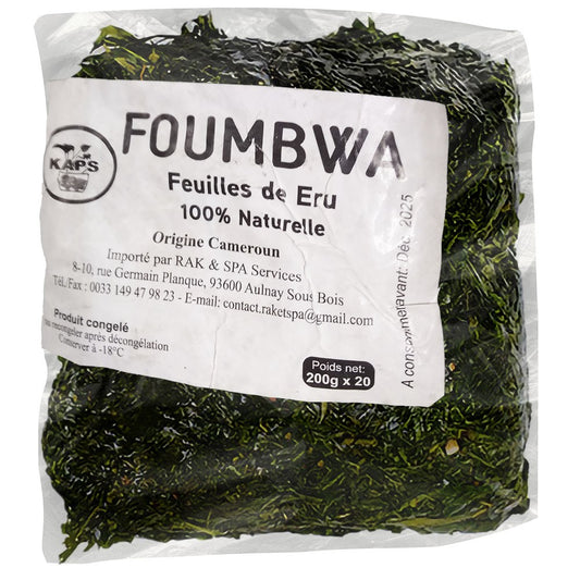 (Frozen Vegetable Leaves) Fumbwa Okasie/Eru - Cameroon Pkt. 200 gr.