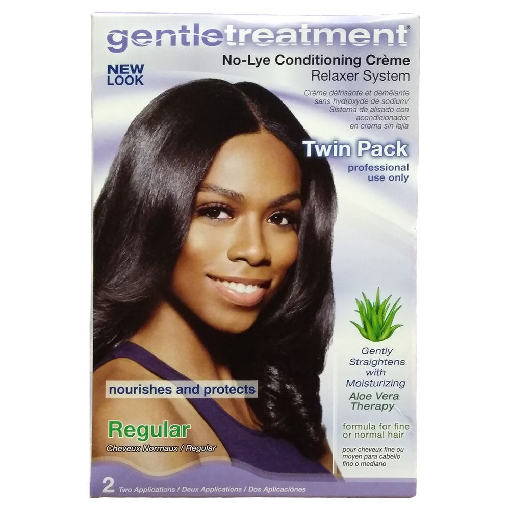 (Hair Care Kit) Gentle Treatment Relaxer Twin Kit Regular.