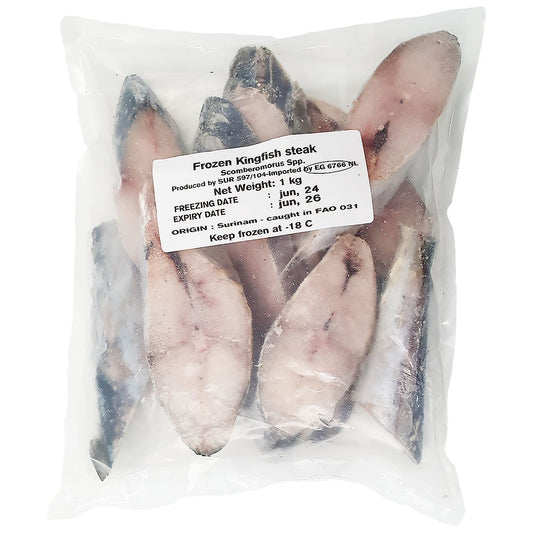 (Fish Steaks Frozen) Kingfish* Steaks -  1 kg.