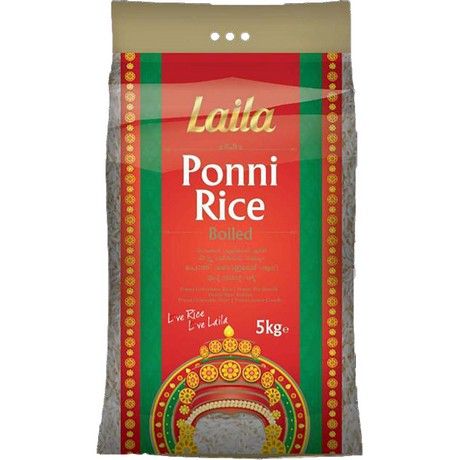 (Basmati Ponni Parboiled) LAILA  Ponni Rice Boiled - 5 kg (AEF)