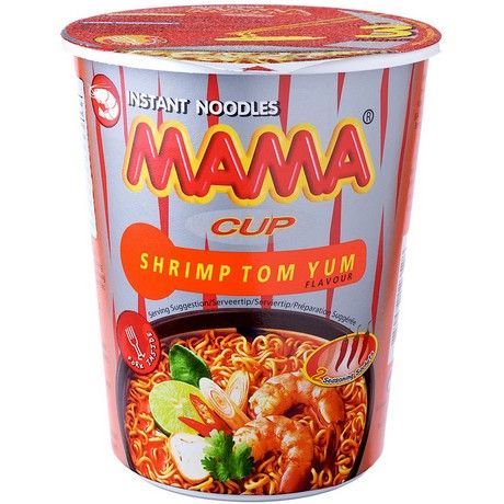 (Instant Meals) MAMA  Instant Noodles Shrimp Cup - Box 16 x 70 gr (AEF)
