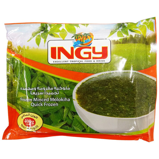 (Frozen Vegetable Leaves) Molokhia, Ewedu, Crain Crain, Jute Leaves, Ademe (Pkt. 400 gr).