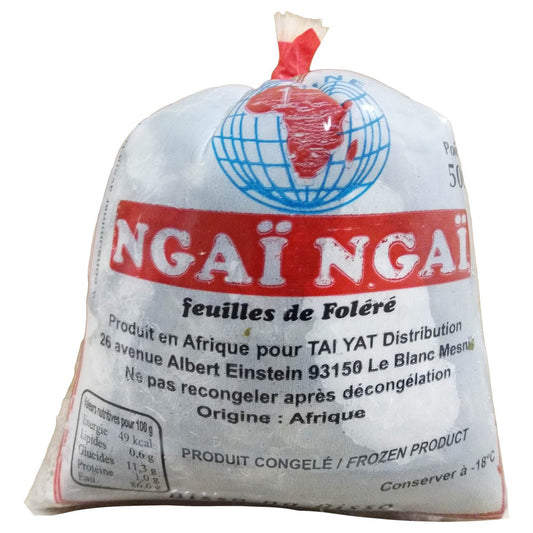 (African Vegetable Leaves Frozen) Ngai Ngai ..Sour Sour - Sorrel- Bisarb  Pkt. 500 gr.