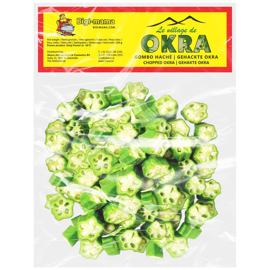 (African Chopped Vegetable) Okra Chopped Le Village Box.20 250 gr.