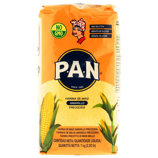 (Flour Maize) Pan Yellow Mais Flour - Orange Pack 1 kg.