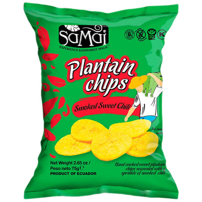 Plantain Chips Samai Smoked Sweet Chili (Box 15 x 75 gr.)