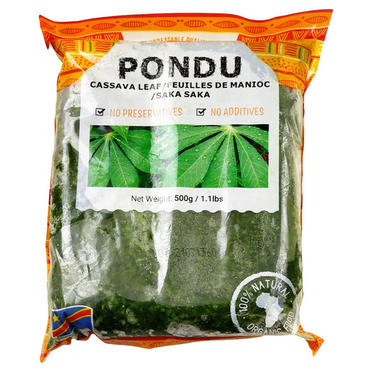 (African Vegetable Leaves) Pondu Cassava Leaf - Cameroon Pkt. 500 gr.